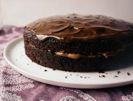 Triple-Chocolate Boston Cream Pie