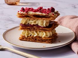 Shortcut Lemon-Raspberry Mille-Feuille
